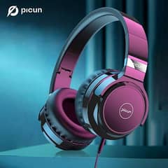 Picun C60 Wired On-Ear Headphones [0.3. 4.8. 1.9. . 8.9. 6.3. 9]