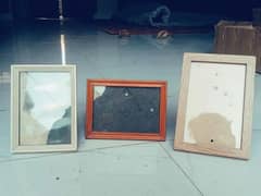 set of 3 wooden frames