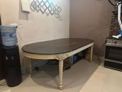 Elegant 8 seats / Chairs Dining table set Pure wooden