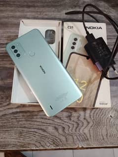 nokia c31 4/64gb box charger