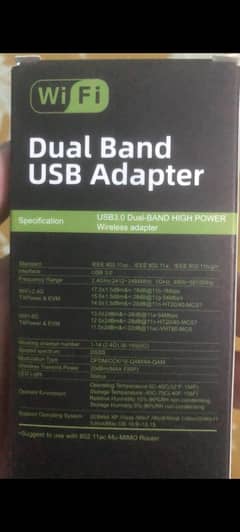 Dual Band network adapter