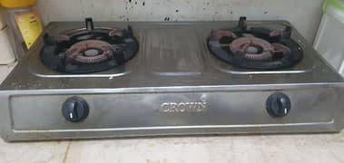 2 side stove with burner starter