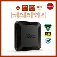 Android Smart Tv Box X96Q Plus 8GB Ram 128GB Rom Android Version 15.1
