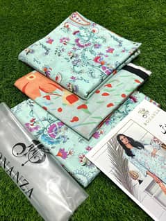  BONANZA 3-Piece Unstitched Lawn Suit 