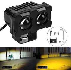 MOTOR CYCLE DUAL COLOR LED WORK DRIVING LIGHTS
