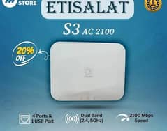 Dual Band AC2100 ETISALAT S3 HIGH QUALITY WIFI ROUTER,