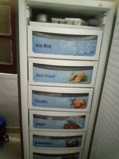 vertical freezers metalic grey color
