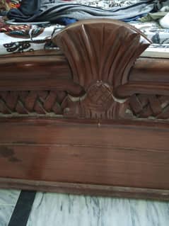 Sofa Set And Bed (Both in Wood) Sofa 5 seater