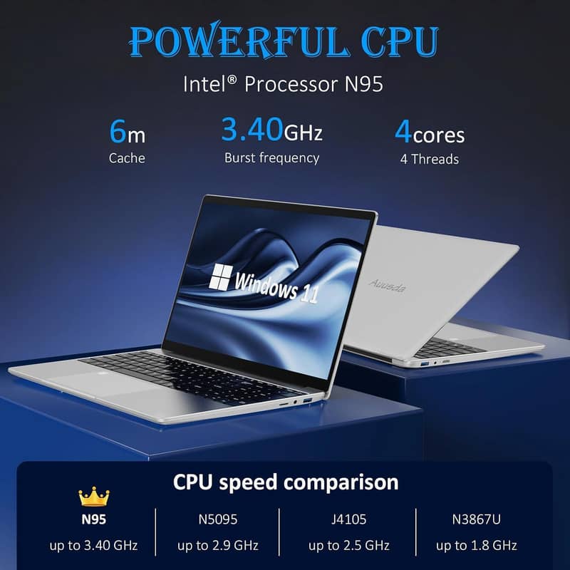 Auusda laptop computer with 16gb ddr4 ram & 512gb 2