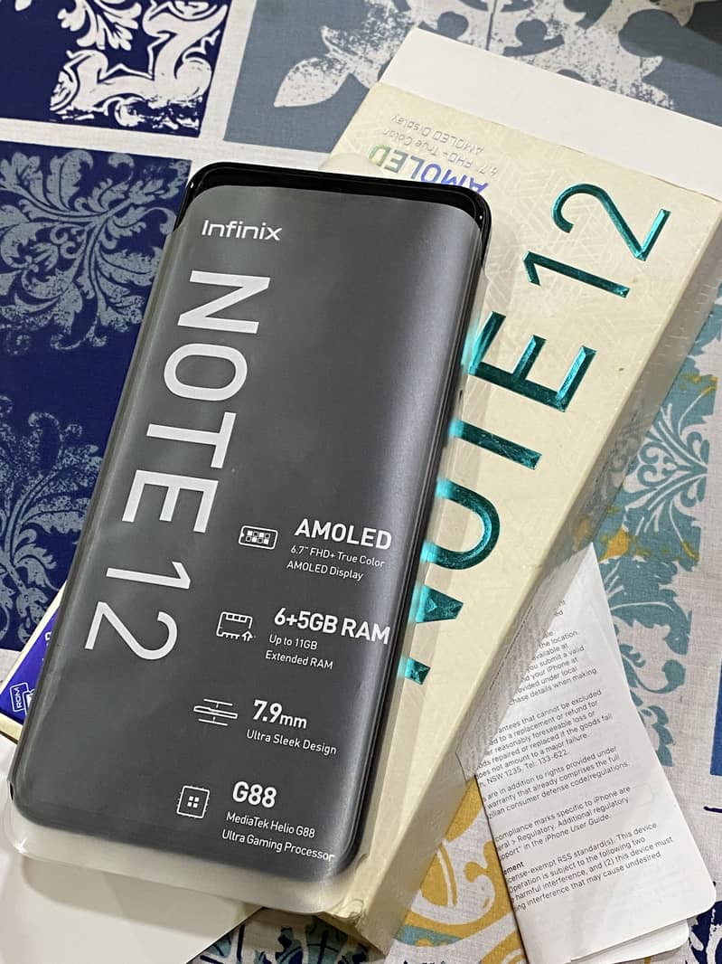 Infinix note 12 all okay home use mobile condition 10/9.5 inbox me 5