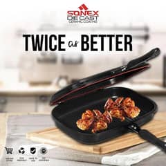 Premium Cast Iron BBQ Hand Grill - 1 Pc for Perfect Grilling