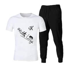 Tracksuit For Men | Cotton T-shirt & Shorts | Summer Casual Wear | Gy