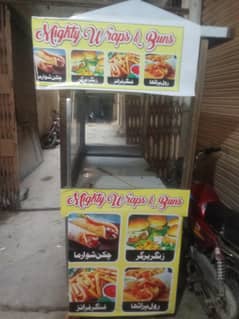 stall counter & hardplate shawarma machine include