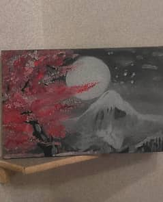 hand made beautiful oil painting cherry blossom