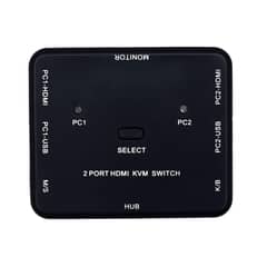 2 Port HDMI Switcher 2 Port USB KVM Switch 2 in 1 Out HD Switch