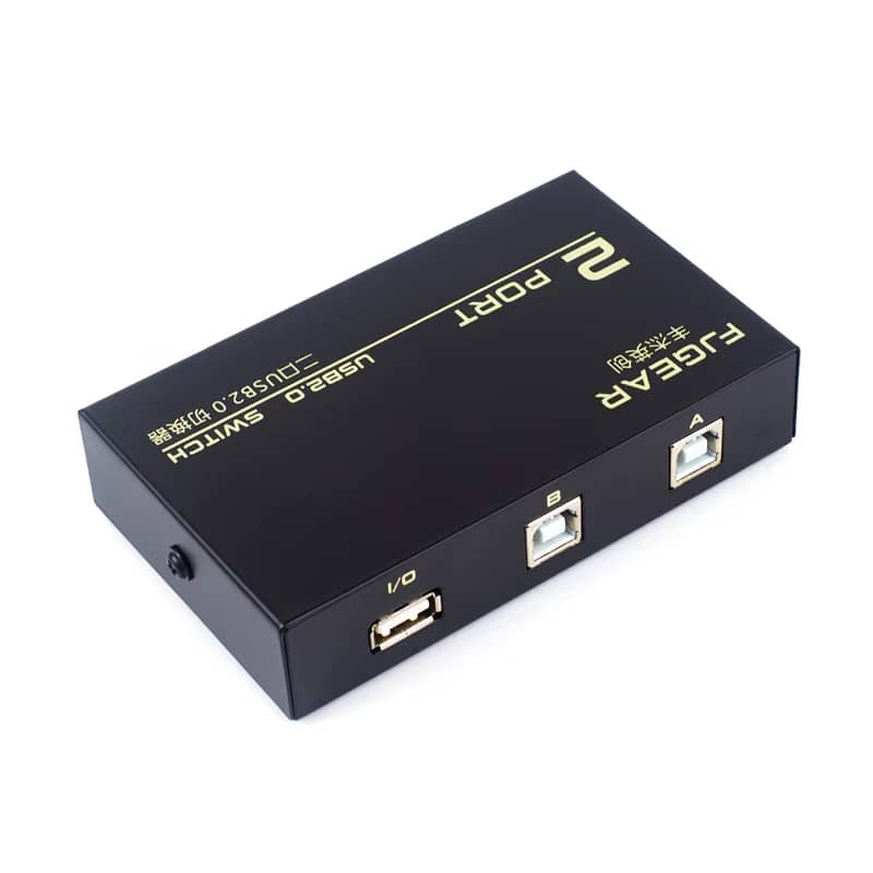 2 Port HDMI Switcher 2 Port USB KVM Switch 2 in 1 Out HD Switch 16