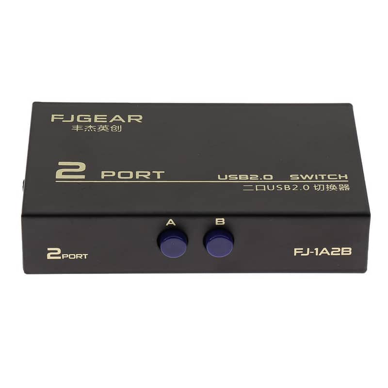 2 Port HDMI Switcher 2 Port USB KVM Switch 2 in 1 Out HD Switch 17