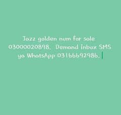 jazz golden num for sale