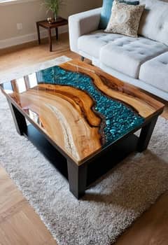 Epoxy Resin Center Table – Multan Order par tayar kiya ja raha hai