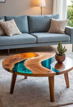 Epoxy Resin Center Table – Multan Order par tayar kiya ja raha hai