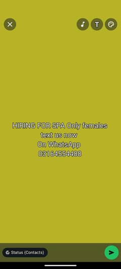 Spa job