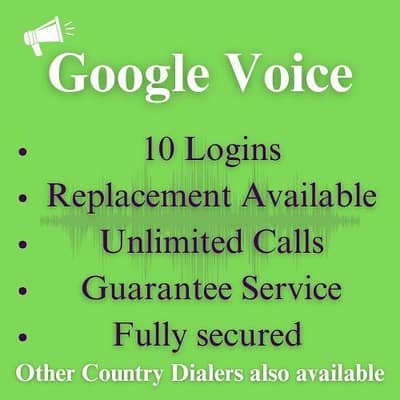 Google voice Dialer 10 logins