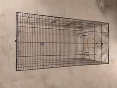 Fancy iron cage for birds 3.0 x 1.5 foot double separation