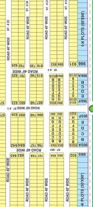 1 Kanal Plot For Sale In Jasmine Block Sector C Builder Location 3