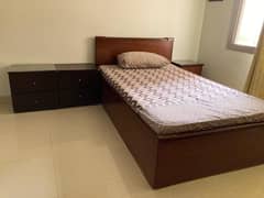 Single and King size beds with side tables