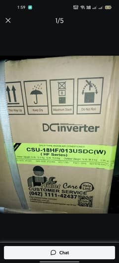 Candy by Haier Ac Dc Heat Cool Inverter 1.5 ton