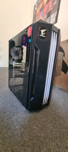 Casing pc rgb case gaming headphones
