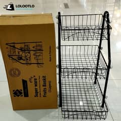 Export Quality 2 & 3 Tier Fruit Basket with Box, Vegetable Rack