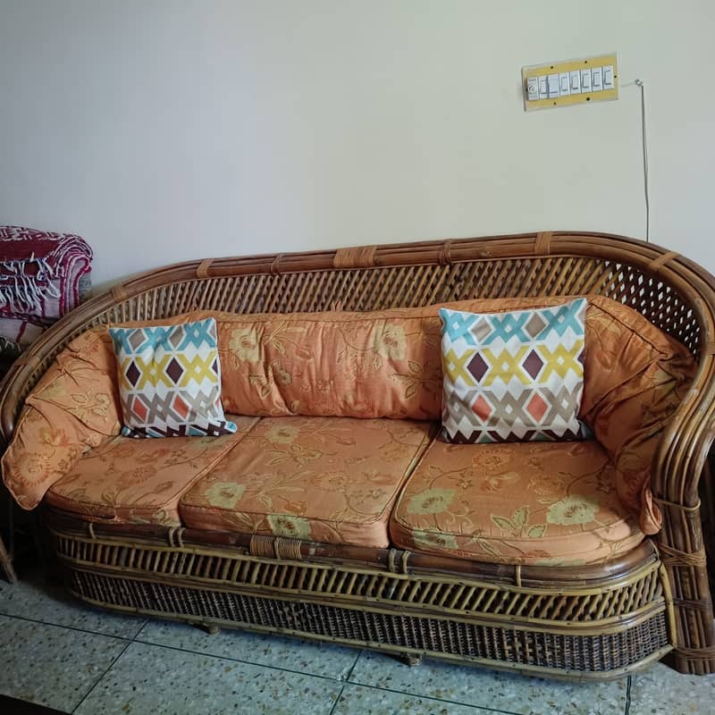 Sofa Set-One 3 seater Two 1 seaters One center table 2 side tables 0