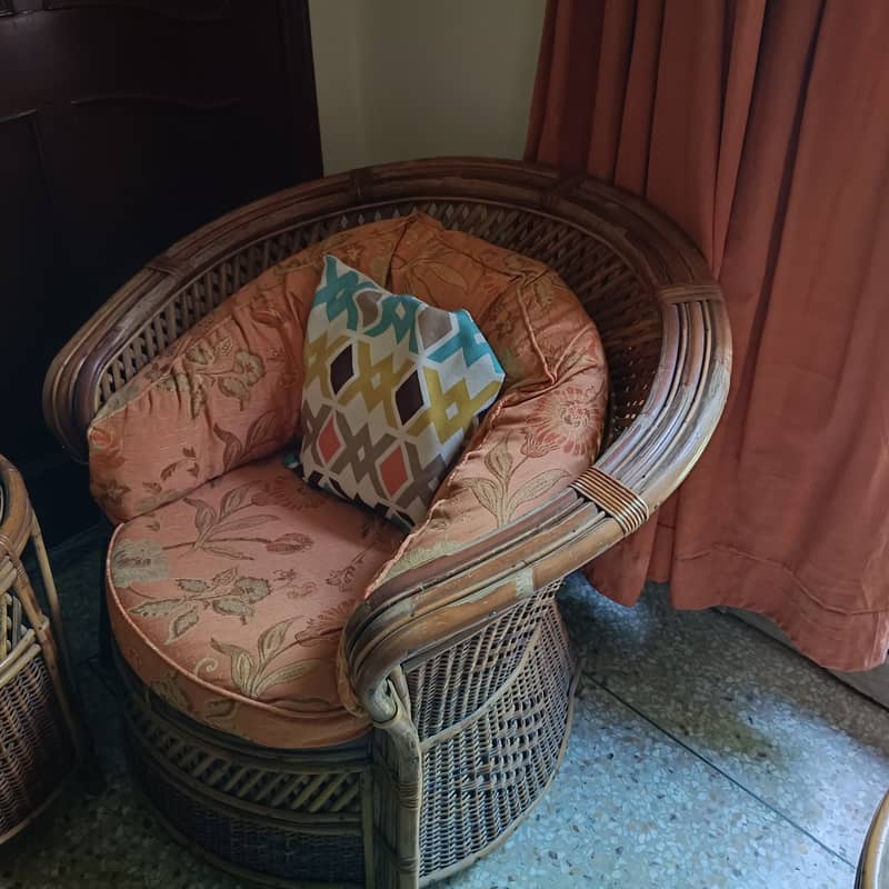 Sofa Set-One 3 seater Two 1 seaters One center table 2 side tables 1