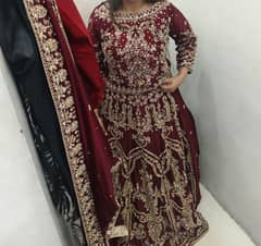 Elegant Maroon Bridal Lehenga