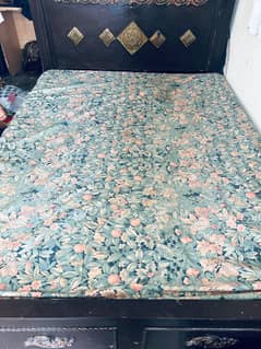 wooden strong bed