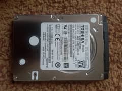 Toshiba 500 gb laptop harddisk