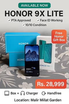 FOR SALE HONOR 9X LITE for 10%off