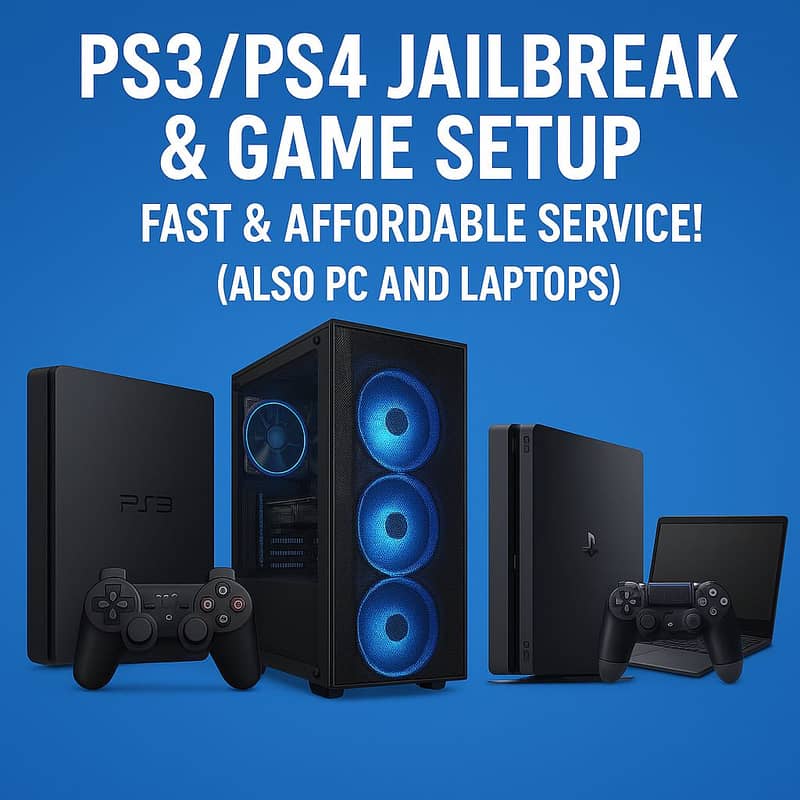 PS3/PS4 Jailbreak & Game Setup | Fast & Affordable Service! 0