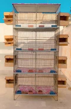 8 portion 1.5 by 1.5 breeding cage
