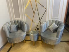 Two Seater Sofa with Coffee Table
