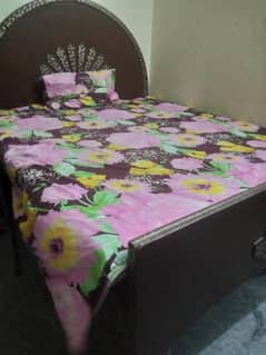 Double bed with soft mattress