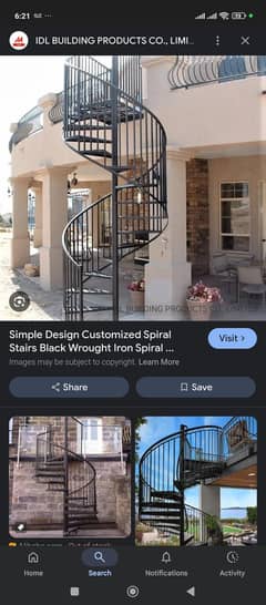 Iron stairs