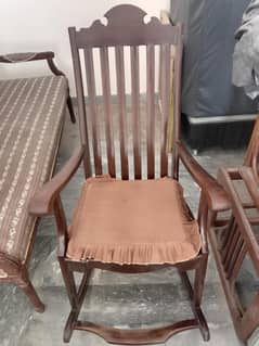 wooden rocking chair