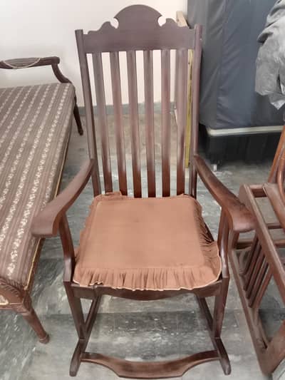 wooden rocking chair