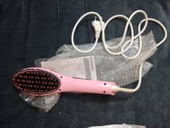straightening hair comb and hair dryer
