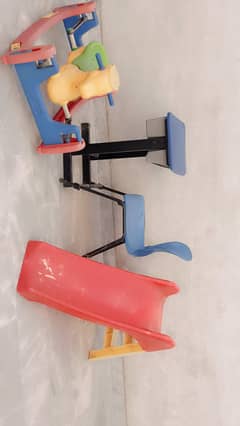 Kids Slide/horse/boss chair table (package)