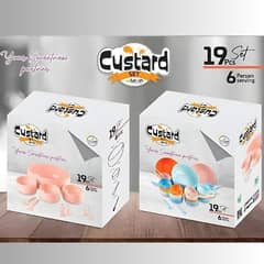 3 Pcs Custard Set