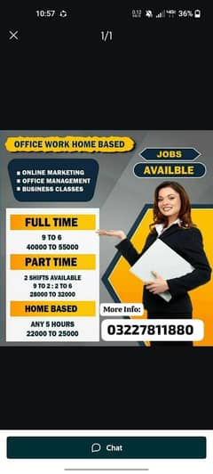 OFFICE WORK AVAILABLE FOR MALE, FEMALE, STUDENT AND FRESHER