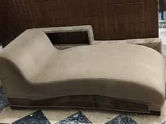 sofa and chair and bed
